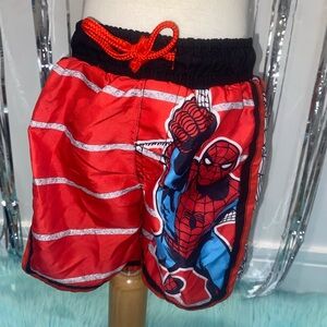 Marvel Red and Black Spider-Man Swimwear 3T